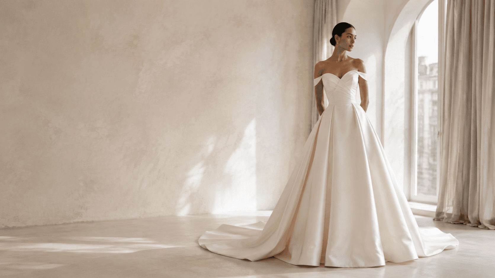 Bridal measurement and fitting scene